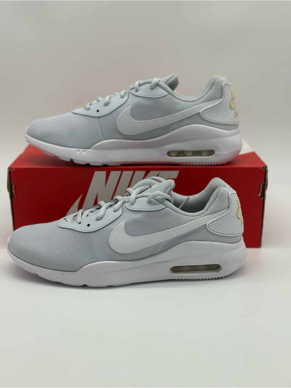 Nike Light Grey and White Air Max Casual Sneakers